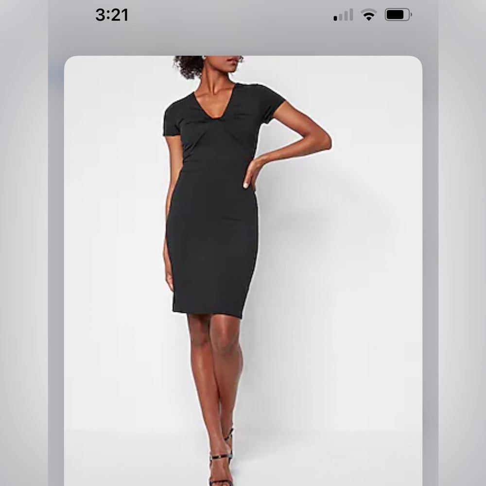Express Body Contour - little black dress sz XS